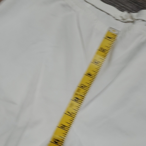 Eileen Fisher White Ankle Cropped Pants Lightweight Relaxed Fit - Picture 5 of 9